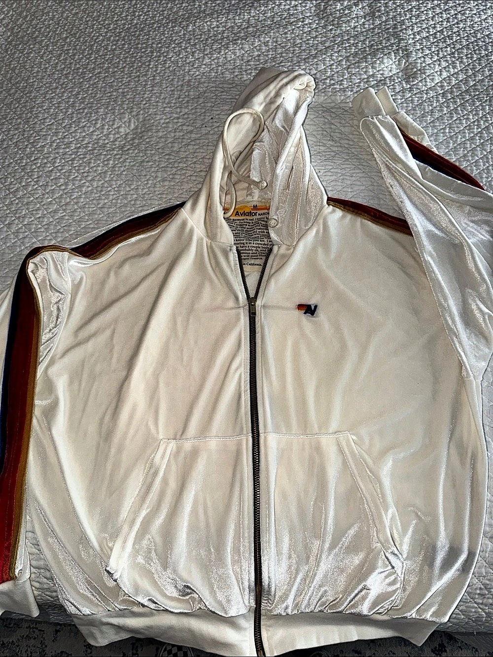 Aviator Nation Velour Zip-up Hoodie
